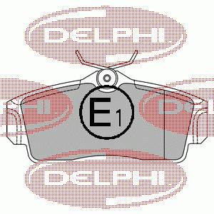 Гальмівні колодки Delphi LP1435 ціна, від 17.92 USD