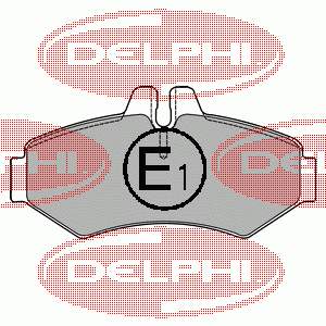 Задні гальмівні колодки Delphi LP1437 ціна, від 18.41 USD