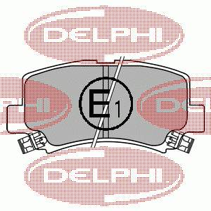 LP1439 Delphi колодки гальмівні передні, дискові