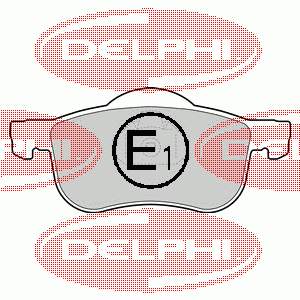 LP1458 Delphi колодки гальмівні передні, дискові