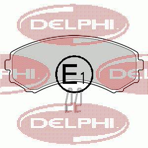 Гальмівні колодки Delphi LP1462 ціна, від 21.08 USD