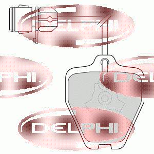 LP1463 Delphi колодки гальмівні передні, дискові