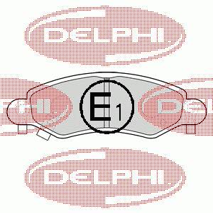 Гальмівні колодки Delphi LP1500 ціна, від 25.45 USD