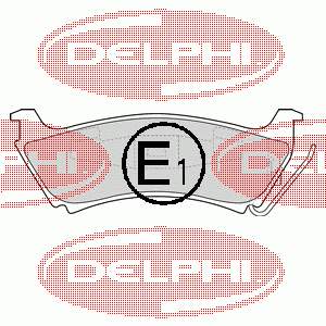 LP1501 Delphi Колодки гальмівні задні, дискові