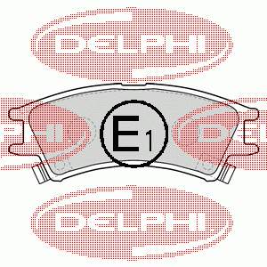 LP1502 Delphi колодки гальмівні передні, дискові