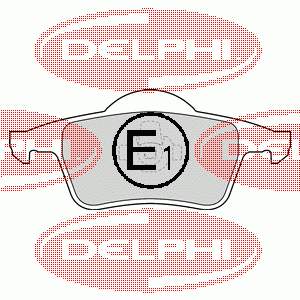 LP1504 Delphi колодки гальмові задні, дискові