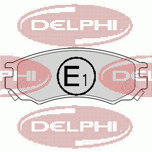 LP1506 Delphi колодки гальмівні передні, дискові