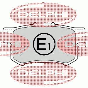 Задні дискові колодки Delphi LP1507