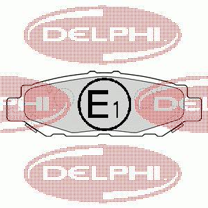 Купити LP1508 Delphi Задні колодки