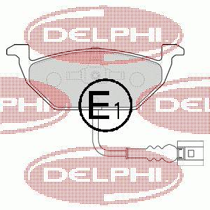 Передні тормозні колодки LP1514 Delphi