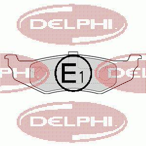 LP1515 Delphi колодки гальмові задні, дискові