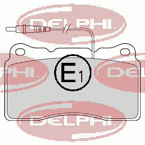 Гальмівні колодки Delphi LP1516 ціна, від 41.56 USD
