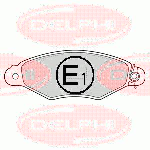 Передні тормозні колодки LP1519 Delphi