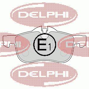 Передні тормозні колодки LP1521 Delphi