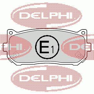 LP1528 Delphi Колодки гальмівні задні, дискові
