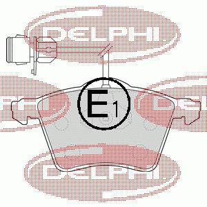 LP1529 Delphi Передні гальмівні колодки