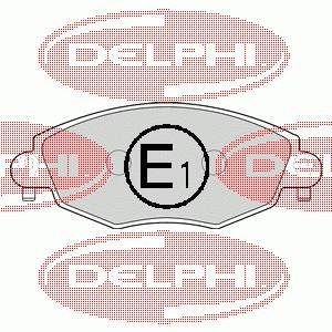 Передні тормозні колодки LP1533 Delphi