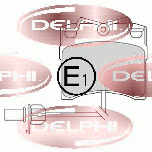 Передні тормозні колодки LP1535 Delphi