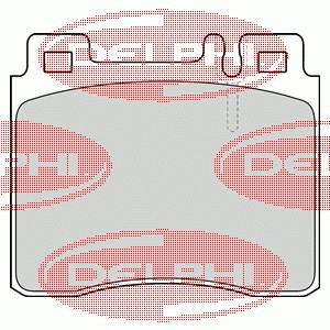 LP1538 Delphi колодки гальмівні передні, дискові