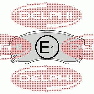 Гальмівні колодки Delphi LP1545 ціна, від 22.85 USD