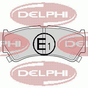 LP1548 Delphi колодки гальмівні передні, дискові