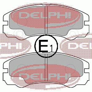 Колодки гальмівні передні, дискові LP1552 Delphi