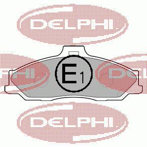 LP1555 Delphi Передні гальмівні колодки