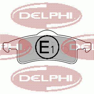 Задні дискові колодки Delphi LP1558