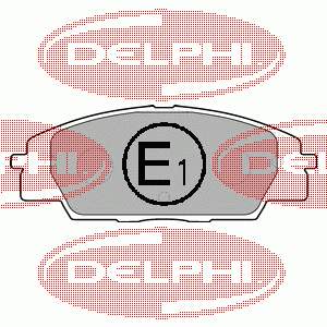 LP1559 Delphi колодки гальмівні передні, дискові