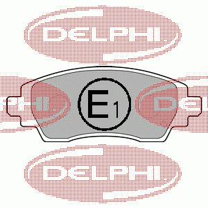 LP1560 Delphi колодки гальмівні передні, дискові