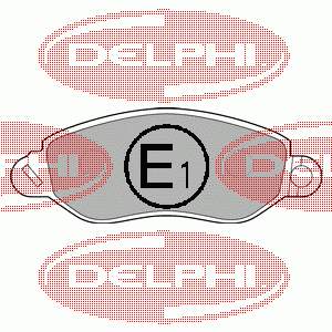 Купити LP1583 Delphi Колодки гальмівні передні, дискові