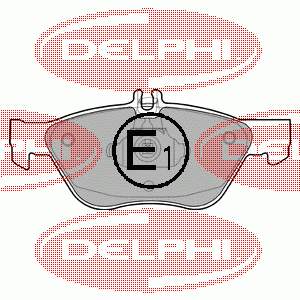Купити LP1589 Delphi Колодки гальмівні передні, дискові