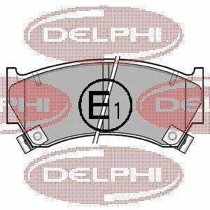 Гальмівні колодки Delphi LP1590 ціна, від 15.44 USD