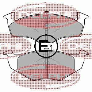 Тормозні колодки Delphi LP1591