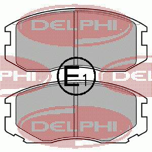 LP1594 Delphi колодки гальмівні передні, дискові