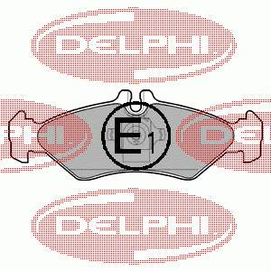 Задні гальмівні колодки LP1595 Delphi