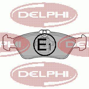 Задні гальмівні колодки LP1596 Delphi
