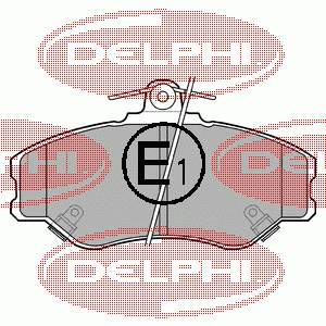 Купити LP1599 Delphi Колодки гальмівні передні, дискові