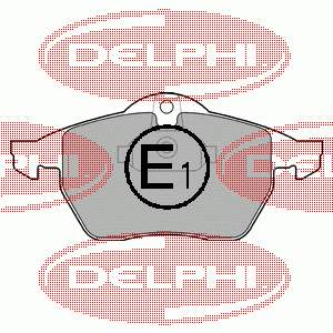 Купити LP1600 Delphi Колодки гальмівні передні, дискові