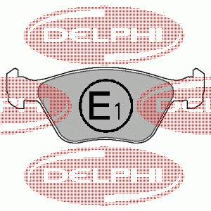 LP1602 Delphi колодки гальмівні передні, дискові