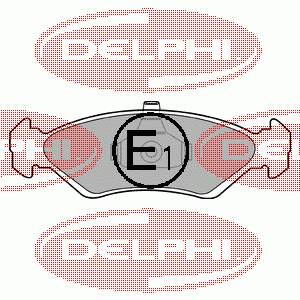 LP1603 Delphi колодки гальмівні передні, дискові
