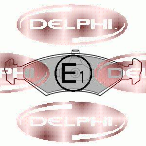 LP1604 Delphi колодки гальмівні передні, дискові