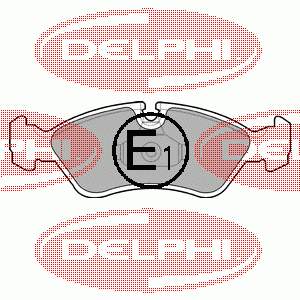 Купити LP1605 Delphi Колодки гальмівні передні, дискові