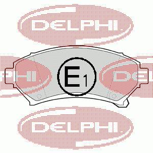 Передні тормозні колодки LP1609 Delphi