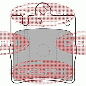 Купити LP1618 Delphi Задні колодки