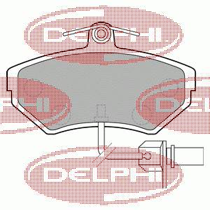 Тормозні колодки Delphi LP1631