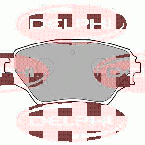 Передні тормозні колодки LP1632 Delphi