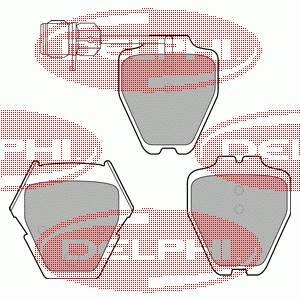 Колодки гальмівні передні, дискові LP1633 Delphi
