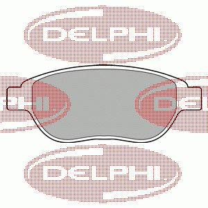 Передні тормозні колодки LP1653 Delphi