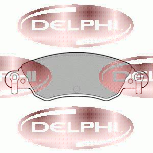 LP1656 Delphi колодки гальмівні передні, дискові